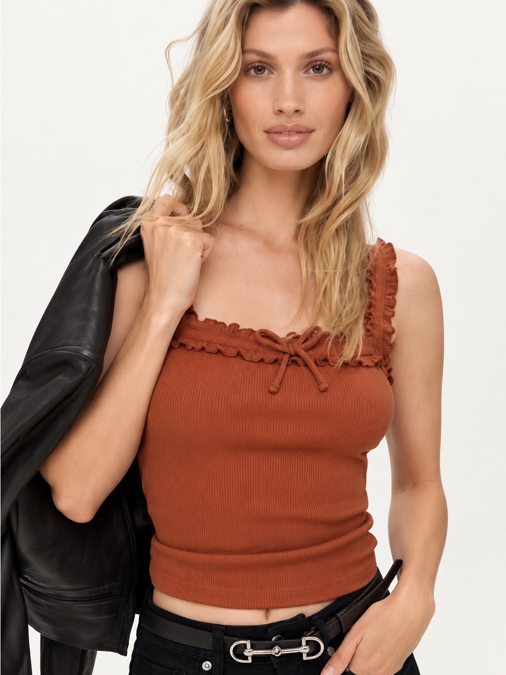 Dorrie Ruffled Cami by Maeve NWT